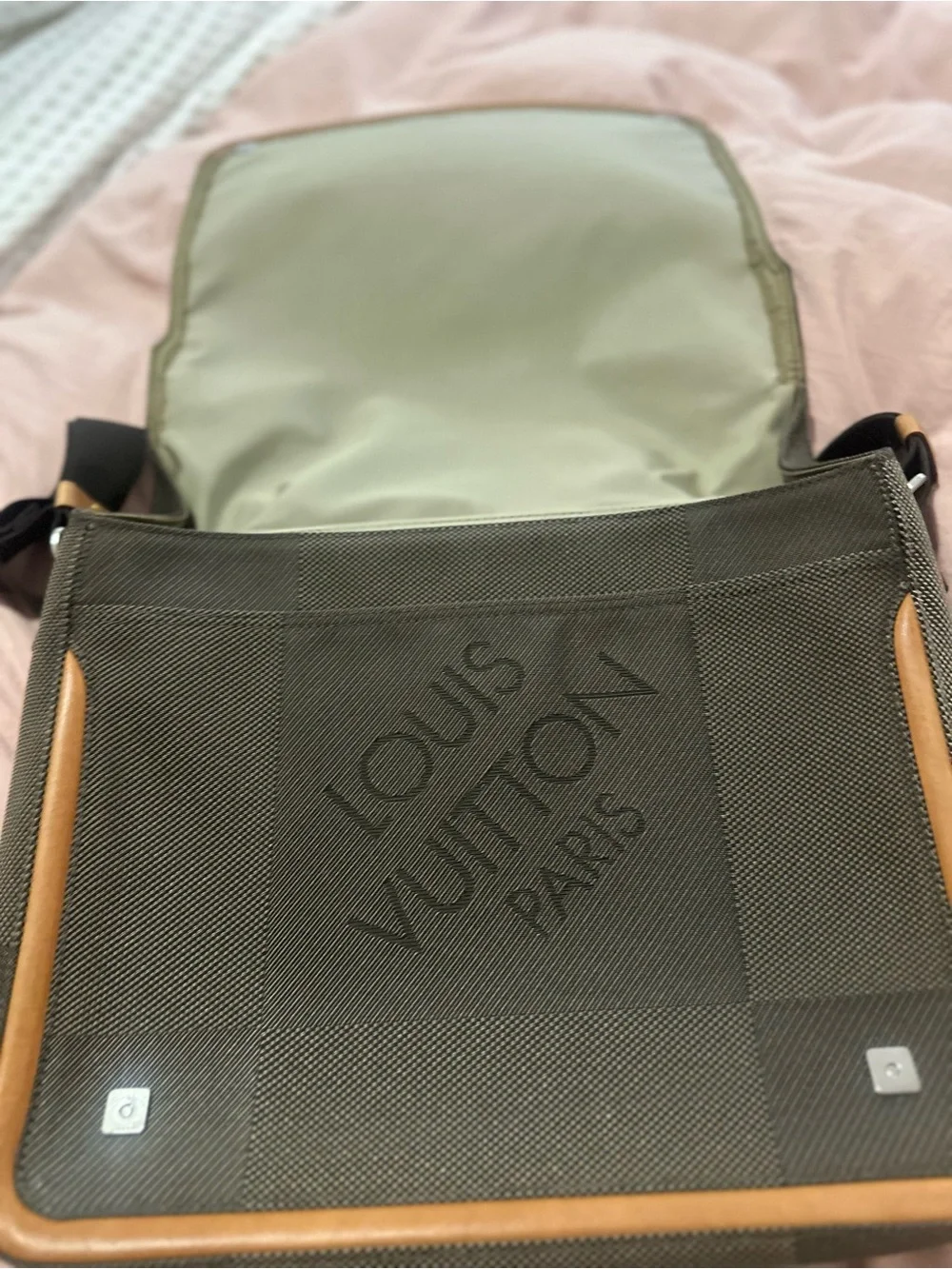Authentic Louis Vuitton Messenger Bag with Brown Trim with dust bag!